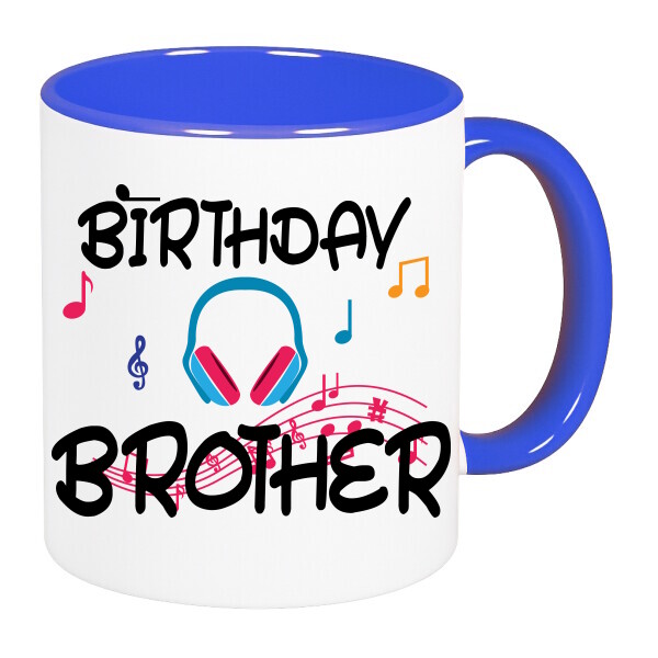 Színes fülű és belsejű bögre