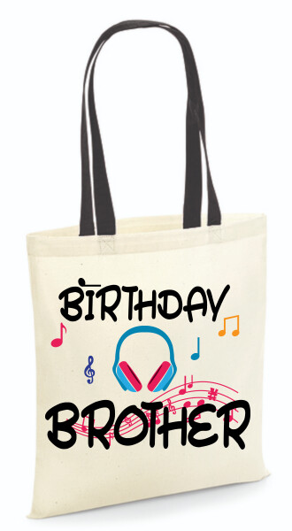 Vászontáska - színes fülű 