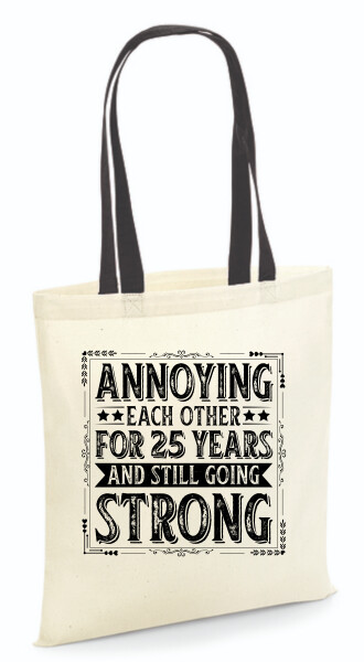 Vászontáska - színes fülű 