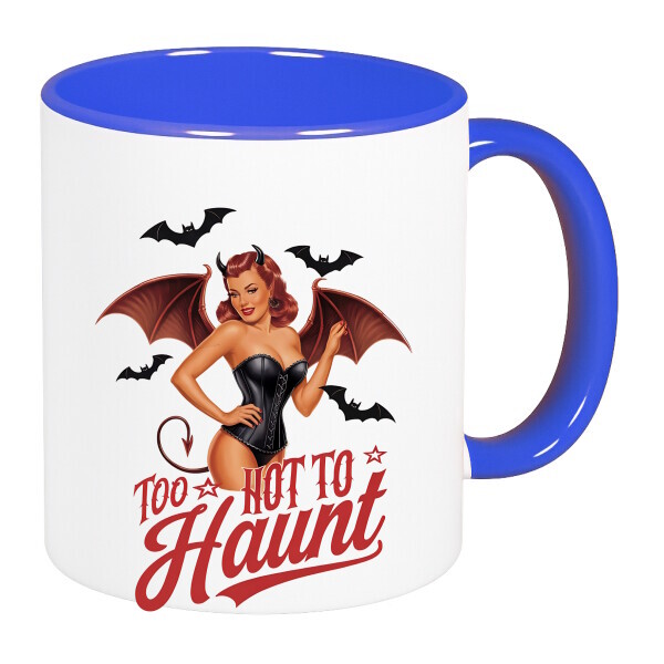 Színes fülű és belsejű bögre