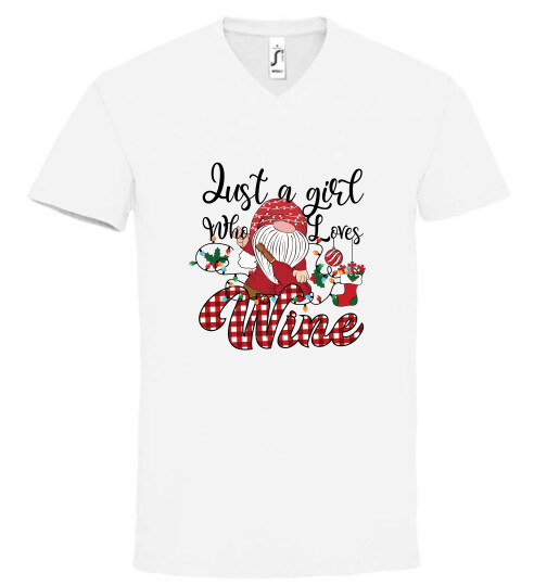 Unisex V nyakú póló