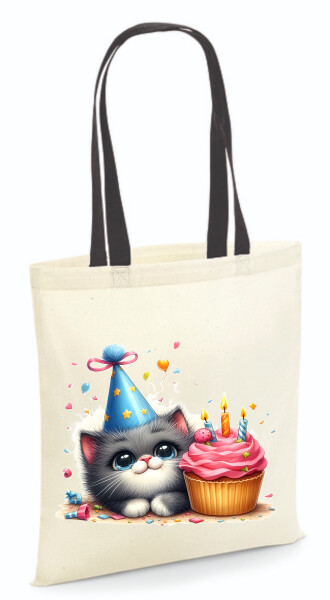 Vászontáska - színes fülű 