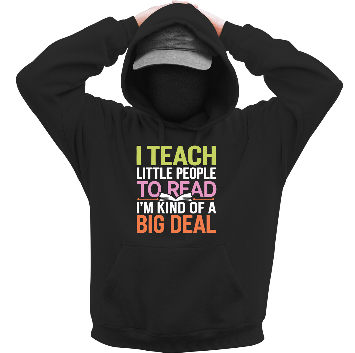 Kapucnis belebújós pulóver