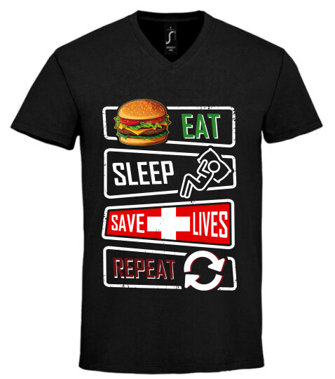 Unisex V nyakú póló