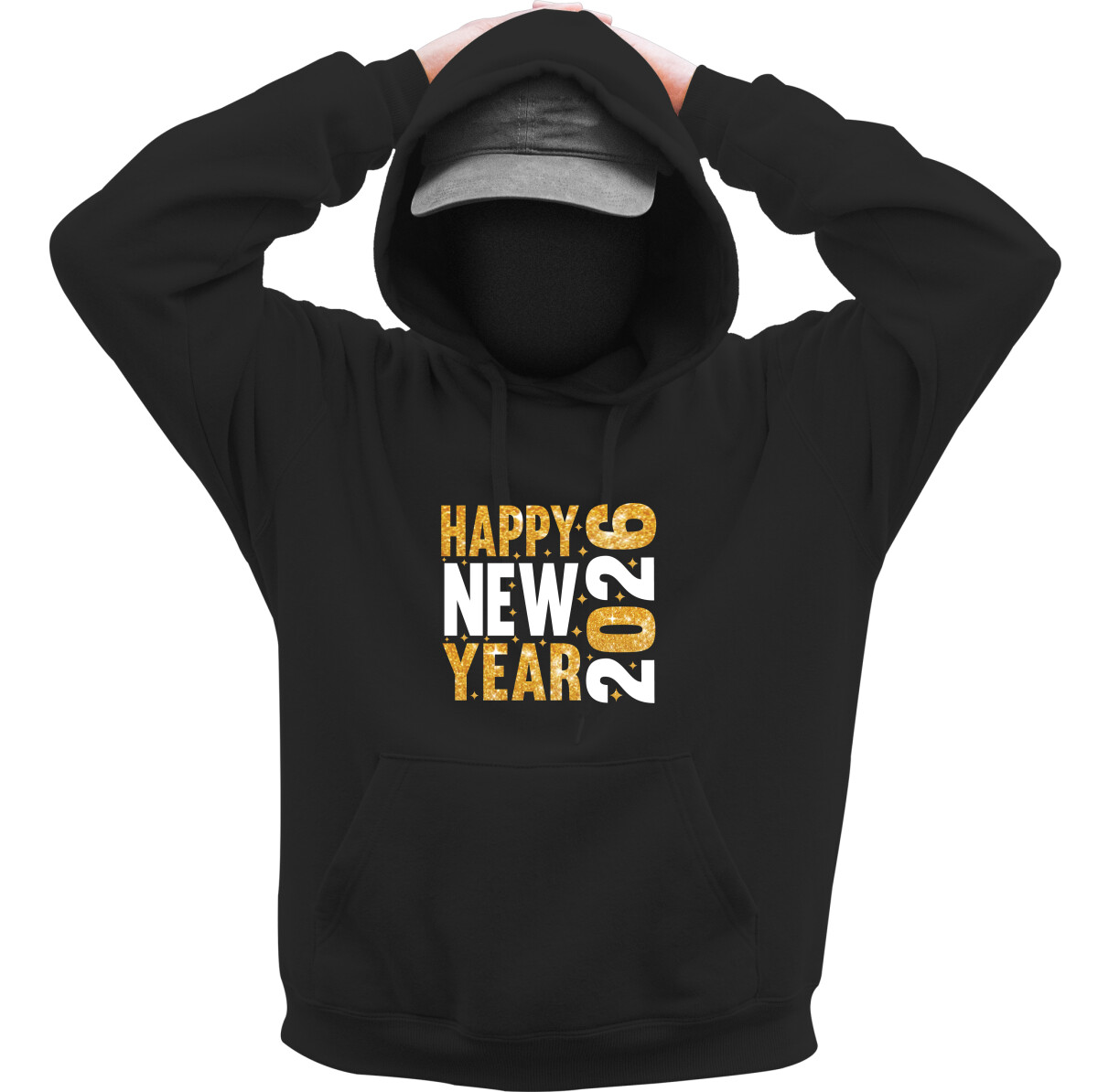 Kapucnis belebújós pulóver