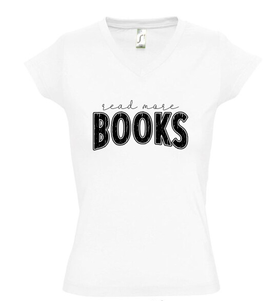 Női V nyakú póló