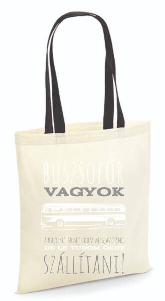 Vászontáska - színes fülű 