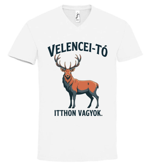 Unisex V nyakú póló