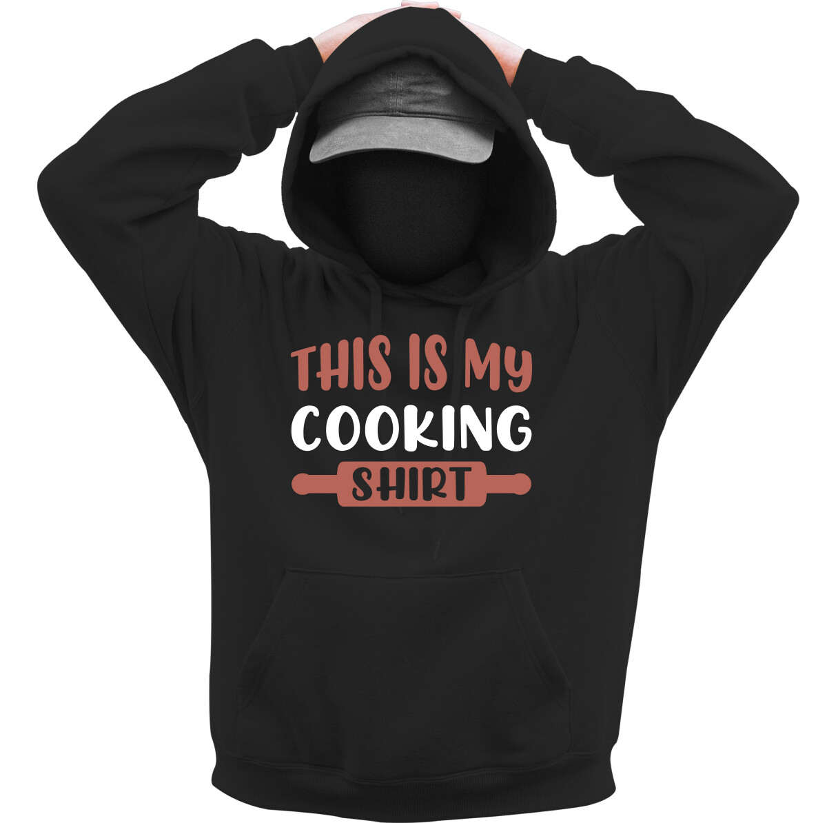 Kapucnis belebújós pulóver