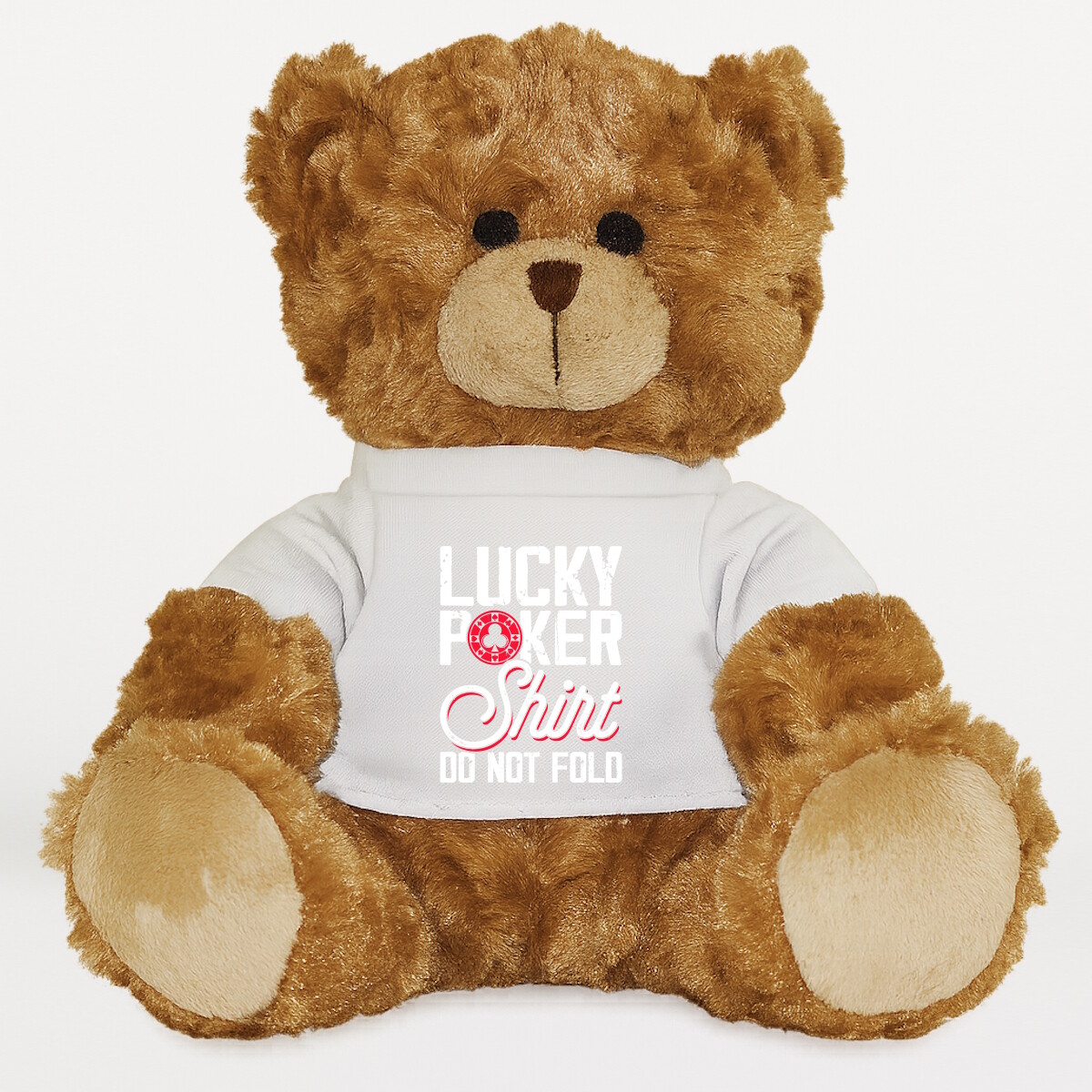 Plüssmaci egyedi pólóval