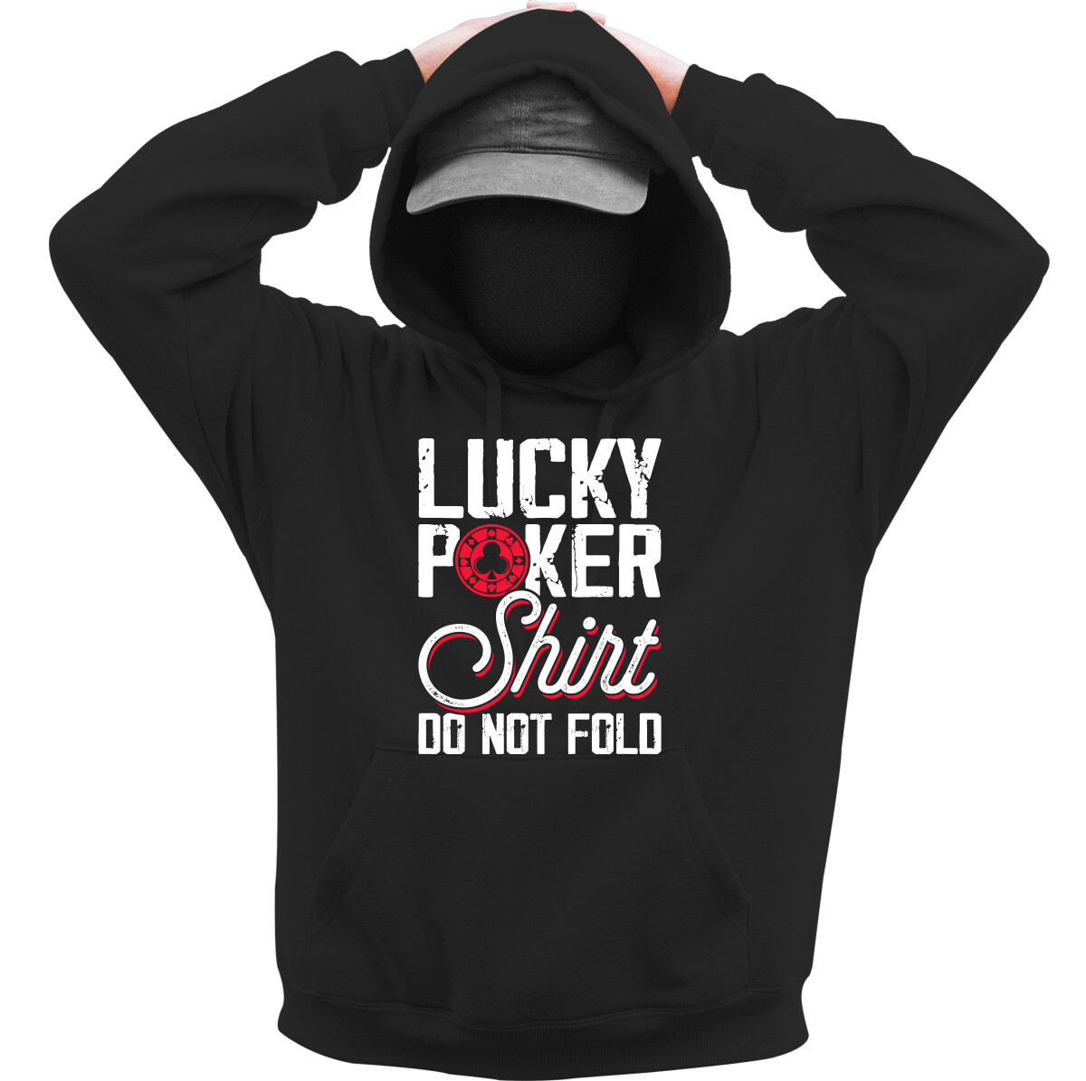 Kapucnis belebújós pulóver