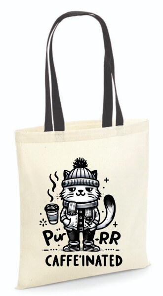 Vászontáska - színes fülű 