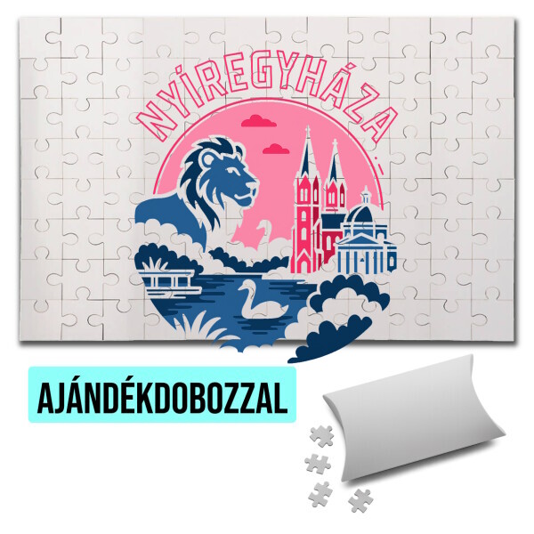 Puzzle - kirakó ajándékdobozzal