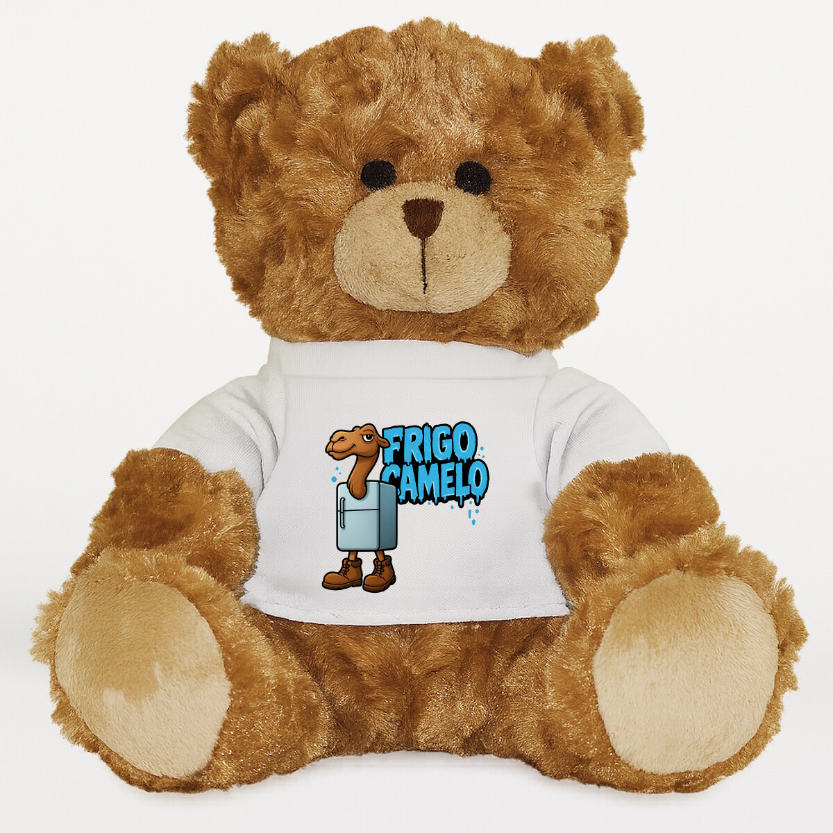 Plüssmaci egyedi pólóval