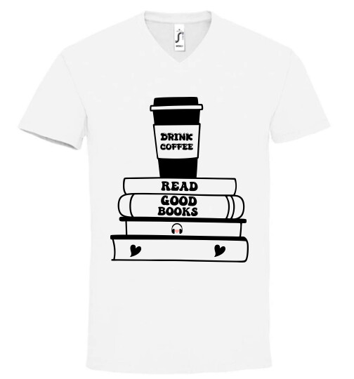 Unisex V nyakú póló