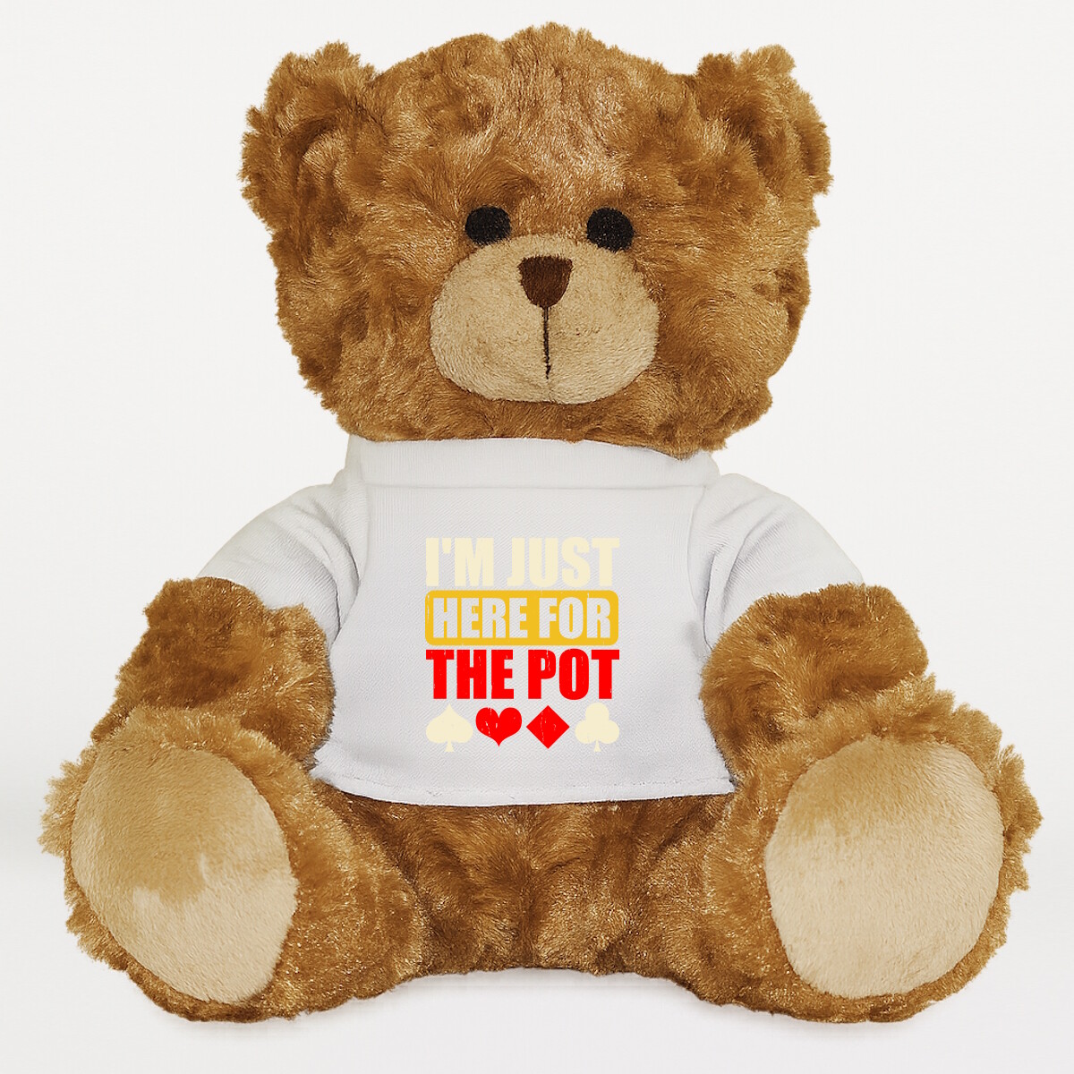 Plüssmaci egyedi pólóval