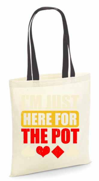 Vászontáska - színes fülű 