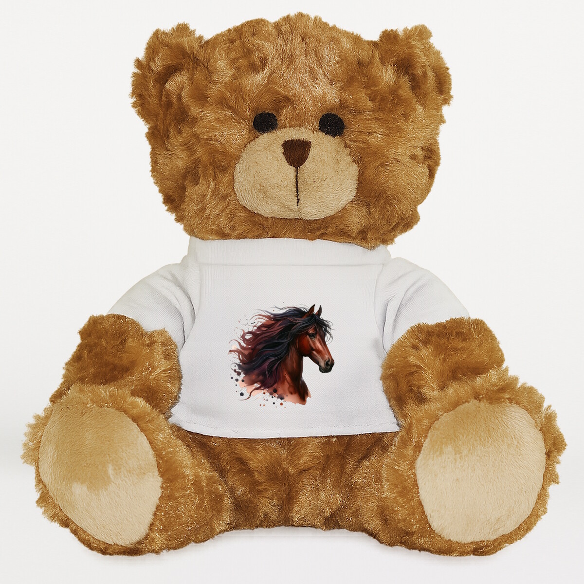 Plüssmaci egyedi pólóval