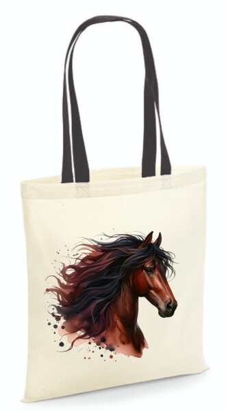 Vászontáska - színes fülű 