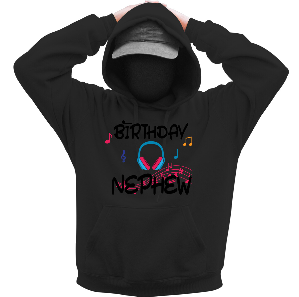 Kapucnis belebújós pulóver