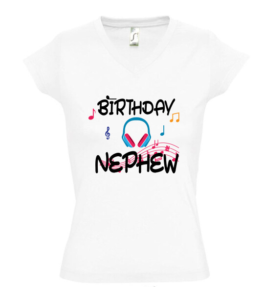 Női V nyakú póló