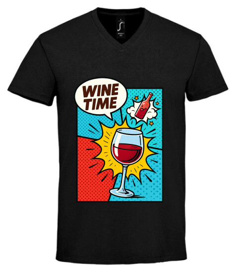 Unisex V nyakú póló