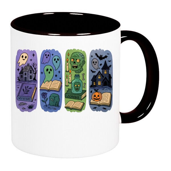 Színes fülű és belsejű bögre