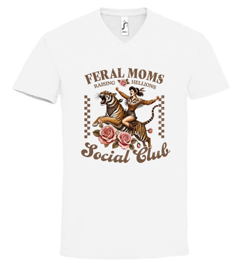 Unisex V nyakú póló