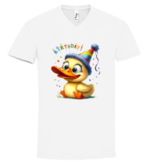 Unisex V nyakú póló