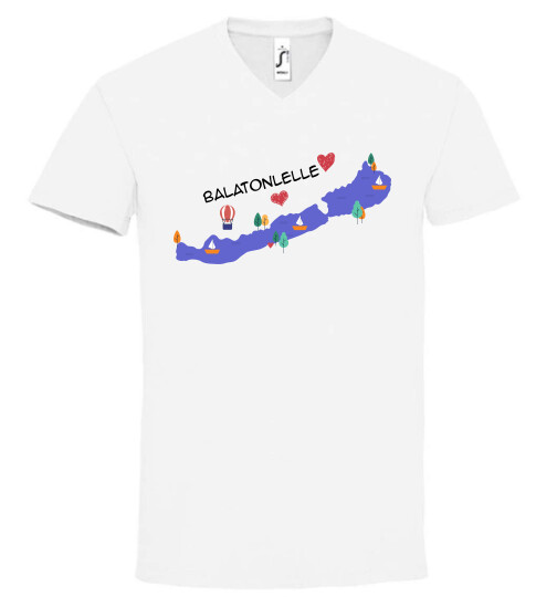 Unisex V nyakú póló