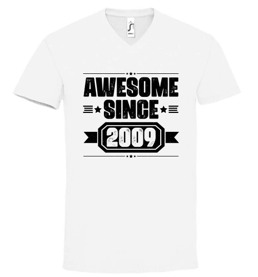 Unisex V nyakú póló