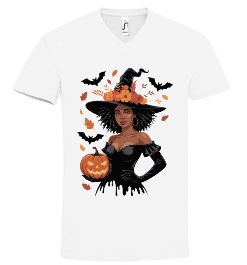 Unisex V nyakú póló