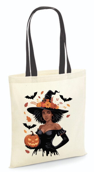 Vászontáska - színes fülű 