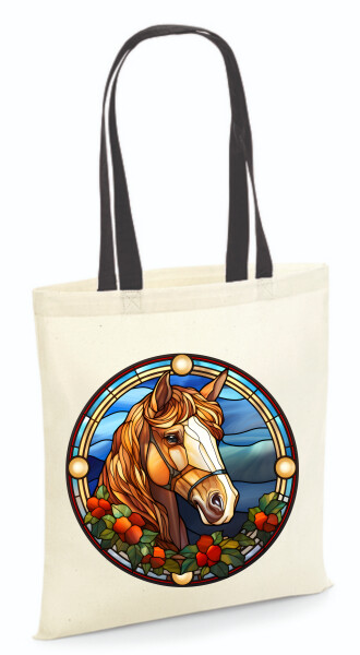 Vászontáska - színes fülű 