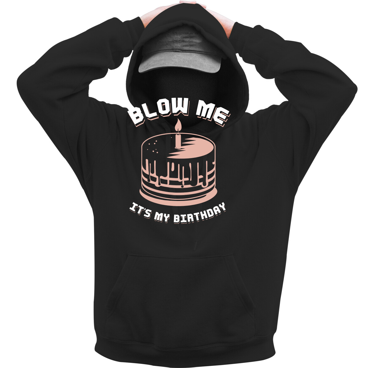 Kapucnis belebújós pulóver