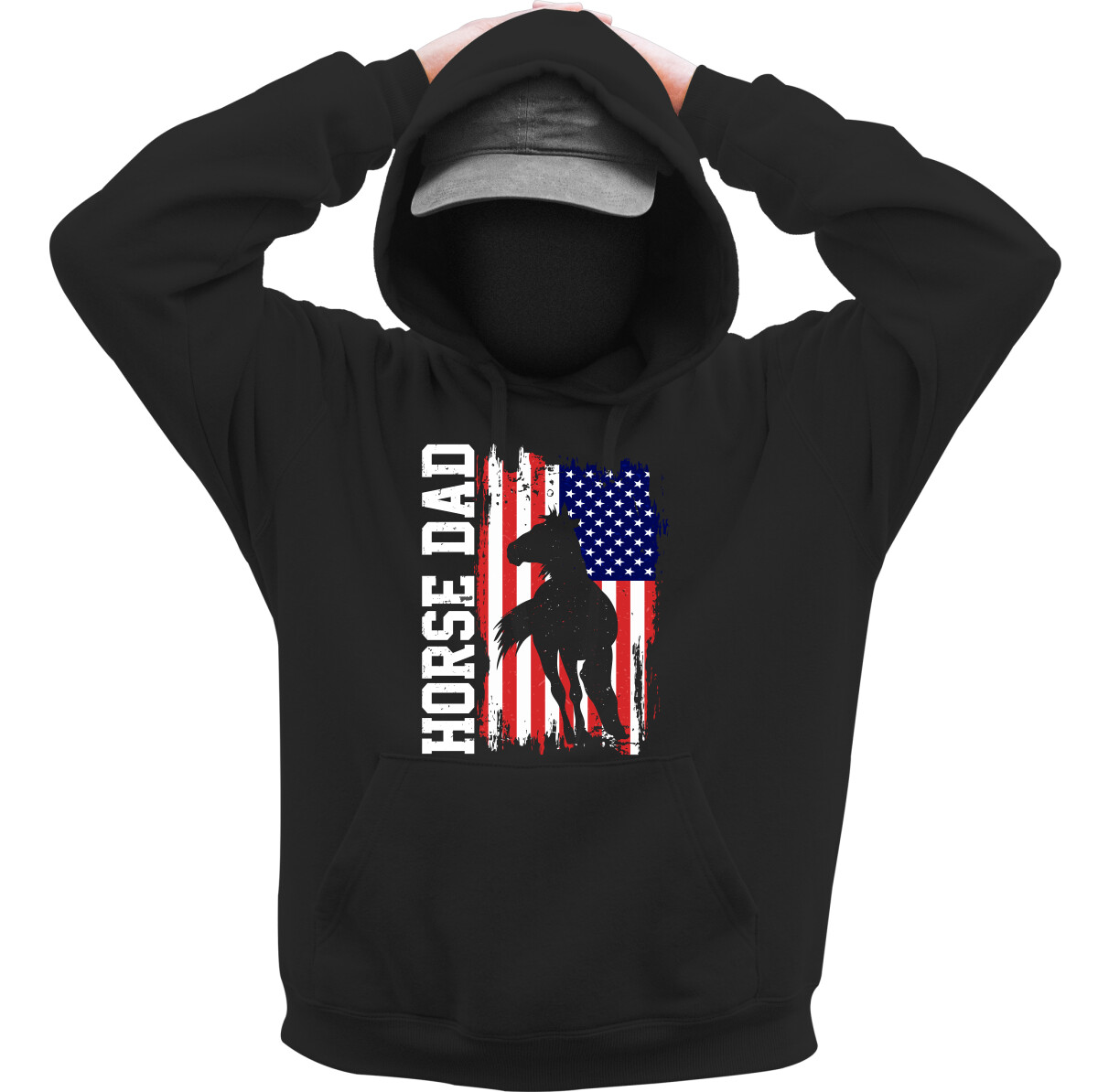 Kapucnis belebújós pulóver