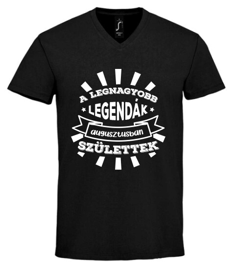 Unisex V nyakú póló