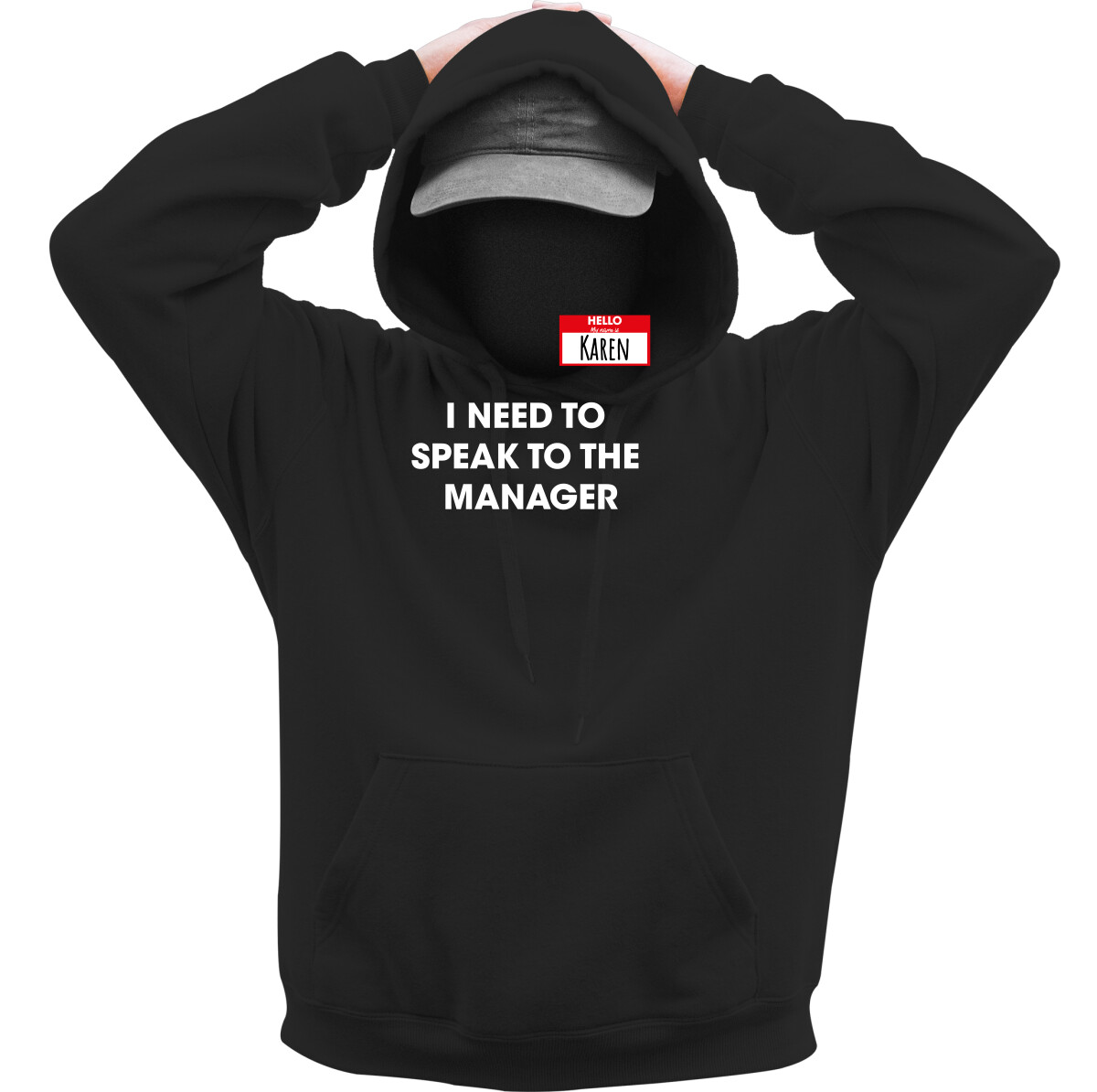 Kapucnis belebújós pulóver