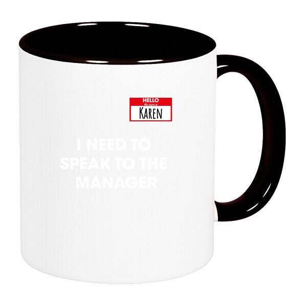 Színes fülű és belsejű bögre