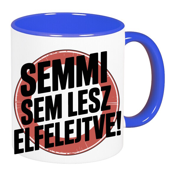 Színes fülű és belsejű bögre