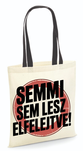 Vászontáska - színes fülű 