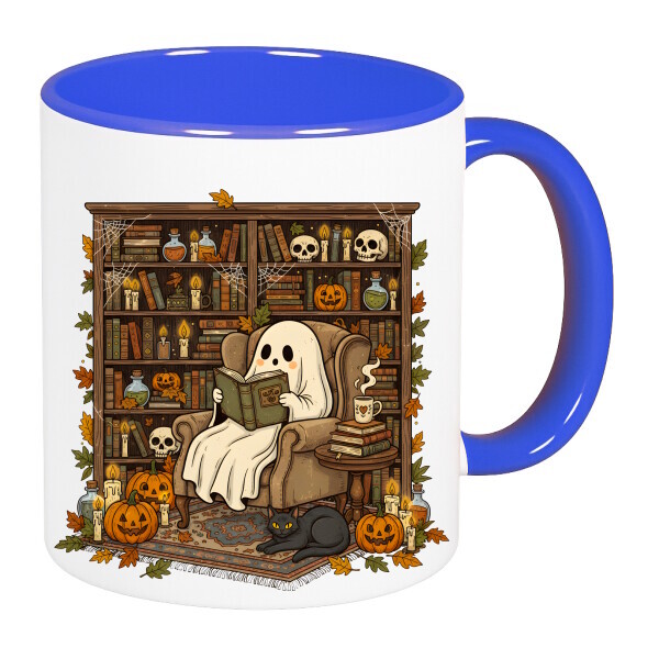 Színes fülű és belsejű bögre