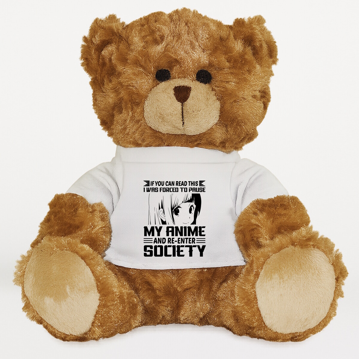 Plüssmaci egyedi pólóval