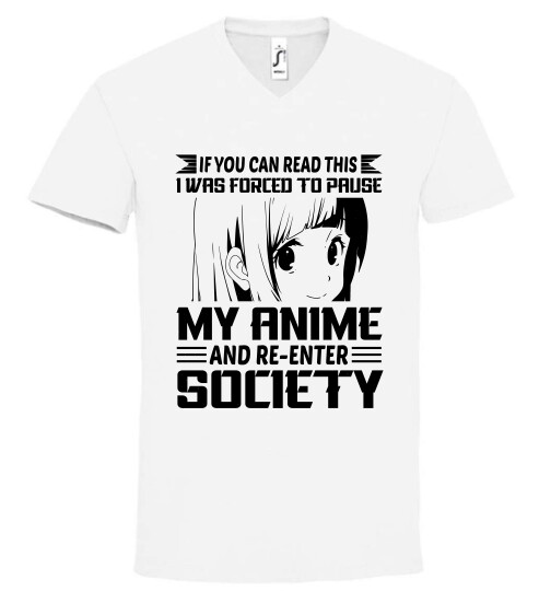 Unisex V nyakú póló