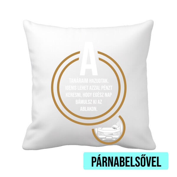 Párnahuzat béléssel