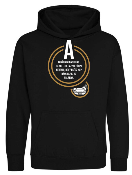 Kapucnis belebújós gyerek pulóver