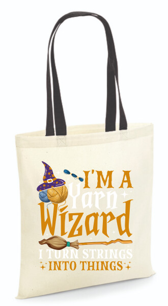 Vászontáska - színes fülű 