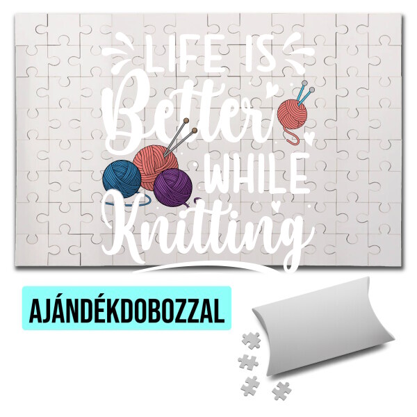 Puzzle - kirakó ajándékdobozzal