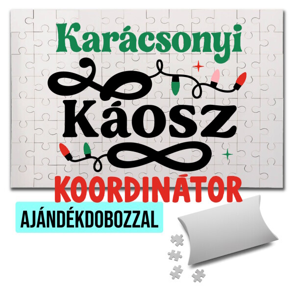 Puzzle - kirakó ajándékdobozzal