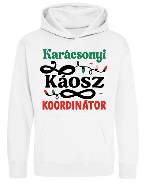 Kapucnis belebújós gyerek pulóver